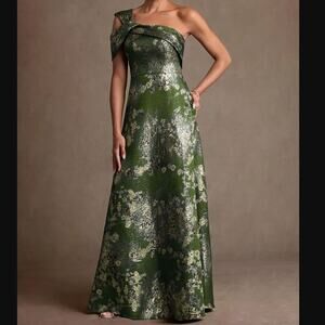 NWT Azazie Yeshe Green Dress Bridesmaid Black Tie Formal Gown Plus Size